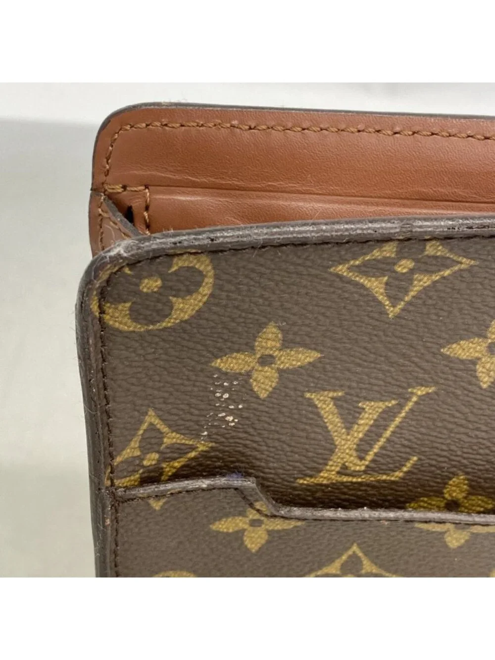 Louis Vuitton Clutch Monogram Pochette Homme Brown